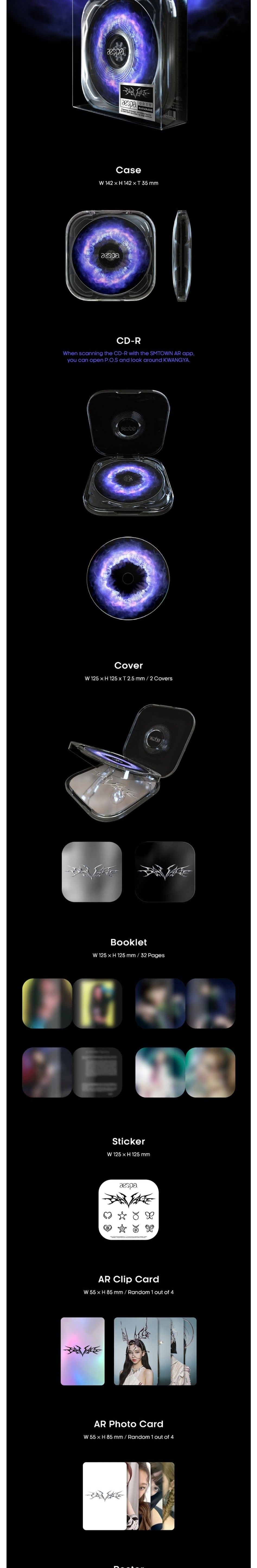 Korea Pop Store aespa - SAVAGE (1st Mini Album) P.O.S. Ver. Kawaii Gifts 8809755509408