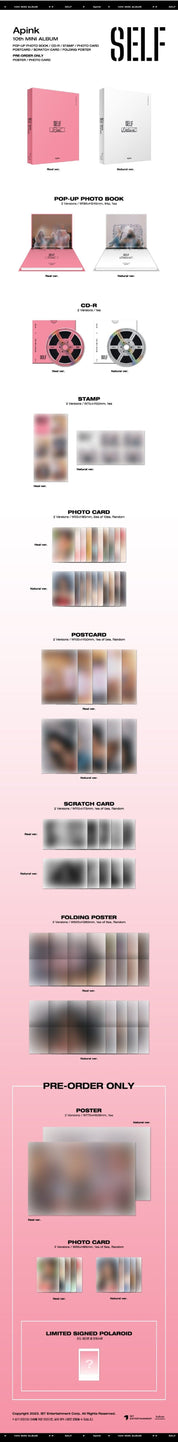 Korea Pop Store Apink - Self (10th Mini Album) Kawaii Gifts