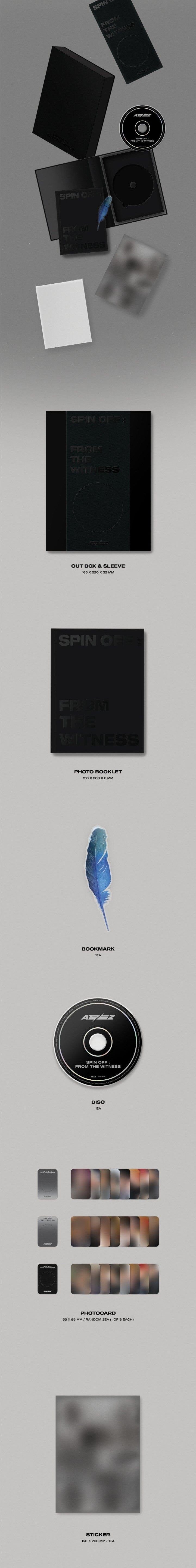 Korea Pop Store ATEEZ - Spin Off : FROM THE WITNESS [WITNESS VER.] (LIMITED EDITION) Kawaii Gifts