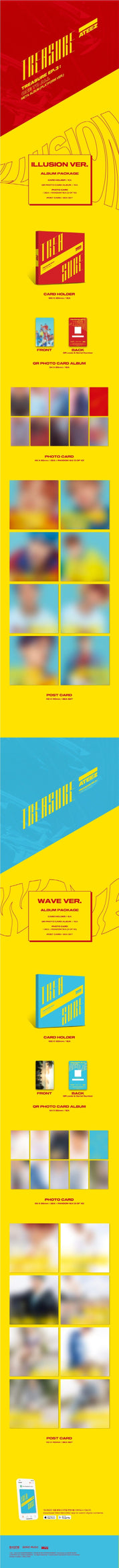 Korea Pop Store ATEEZ - TREASURE EP.3 : One To All [META ALBUM] PLATFORM VER. Kawaii Gifts