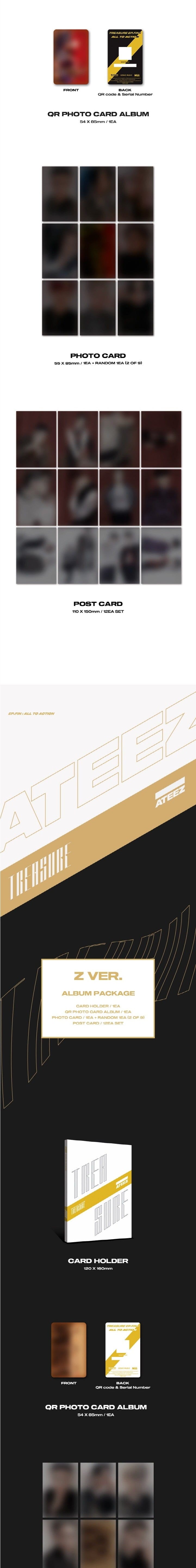 Korea Pop Store ATEEZ - TREASURE EP.FIN : All To Action [META ALBUM] PLATFORM VER. Kawaii Gifts
