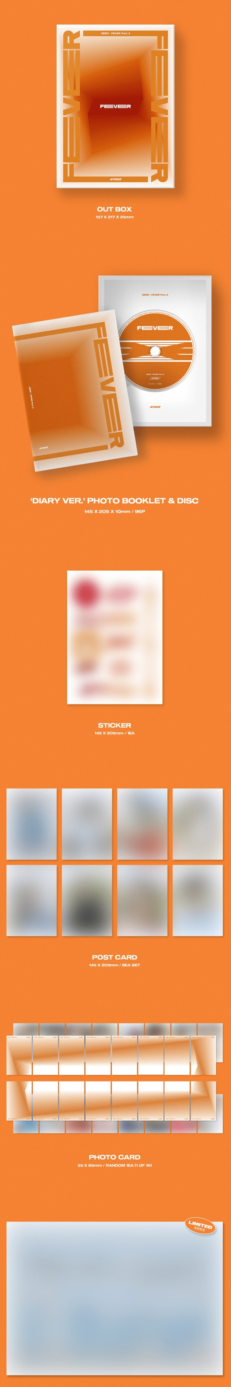 Korea Pop Store ATEEZ - Zero : Fever Part.3 Kawaii Gifts 8809704422031