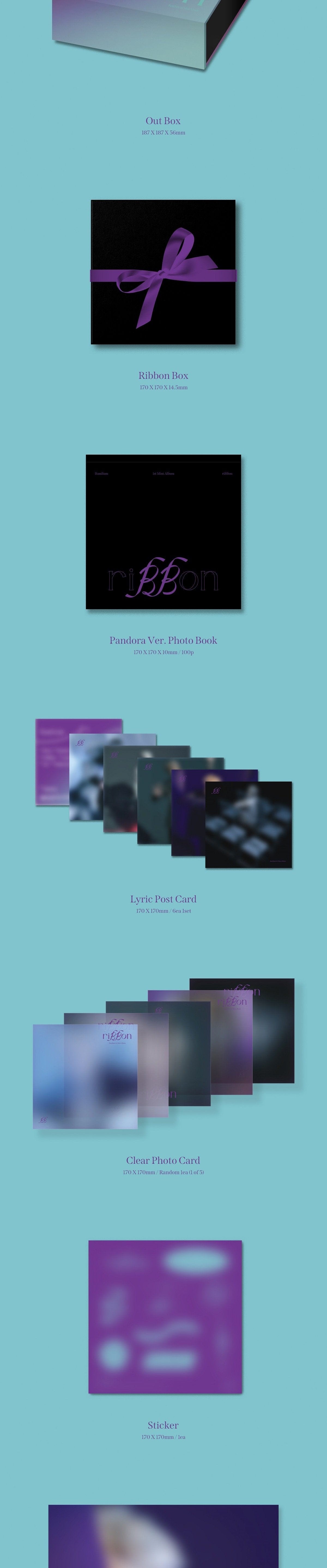 Korea Pop Store BAMBAM - 1ST MINI ALBUM : riBBON (Pandora VER) Kawaii Gifts 8804775163715