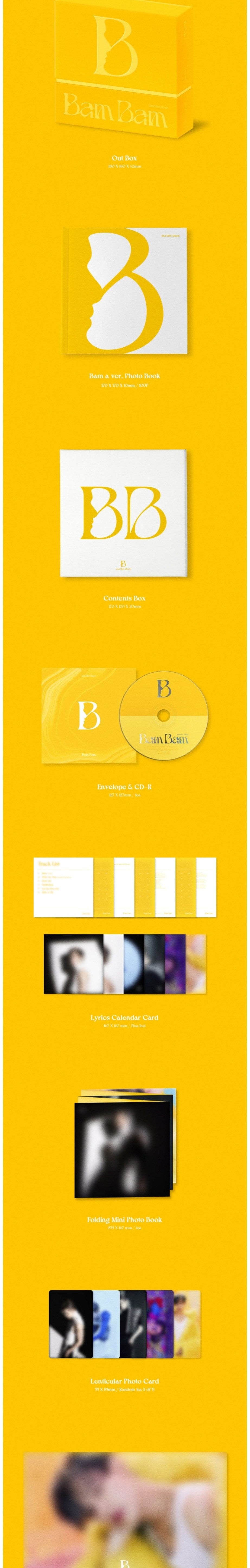 Korea Pop Store BAMBAM - 2ND Mini Album : B Kawaii Gifts