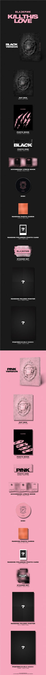 Korea Pop Store BLACKPINK - Kill This Love (2ND MINI ALBUM) Kawaii Gifts 8809634380036