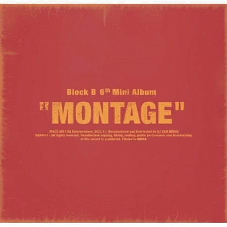 Korea Pop Store BLOCK B - Montage (6TH MINI ALBUM) Kawaii Gifts