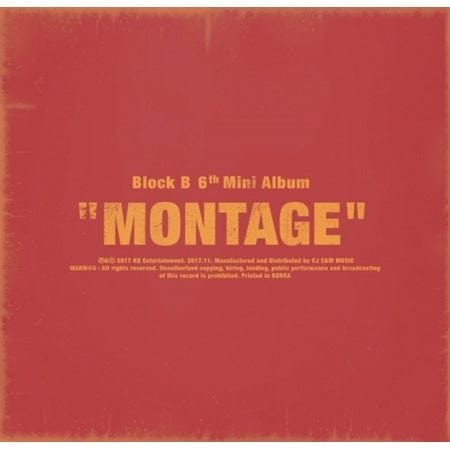 Korea Pop Store BLOCK B - Montage (6TH MINI ALBUM) Kawaii Gifts