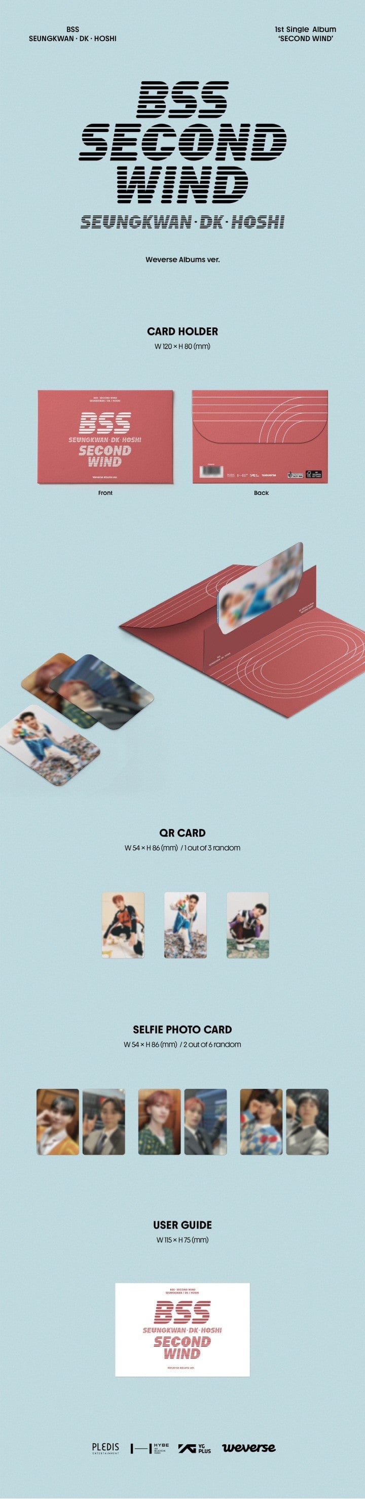 Korea Pop Store BSS (SEVENTEEN) - 1ST SINGLE ALBUM 'SECOND WIND' WEVERSE ALBUM VER. Kawaii Gifts