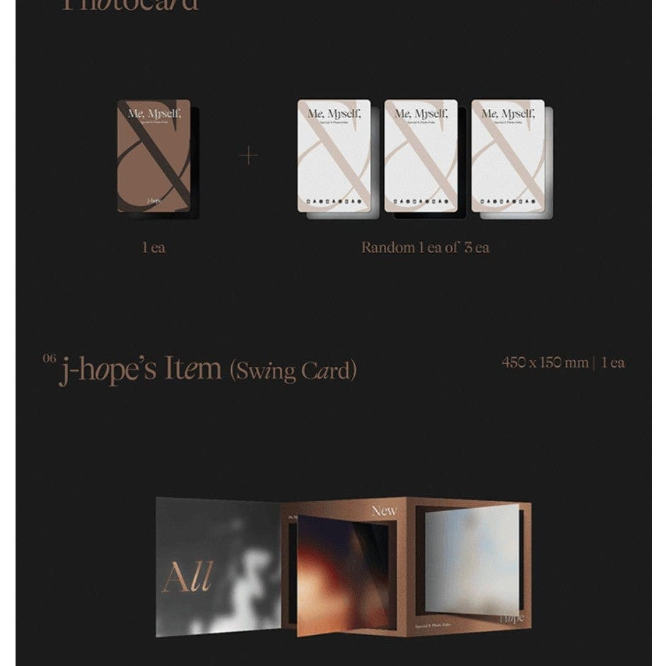 Korea Pop Store [BTS] [J-HOPE] SPECIAL 8 PHOTO-FOLIO ME, MYSELF, AND J-HOPE 'ALL NEW HOPE' Kawaii Gifts
