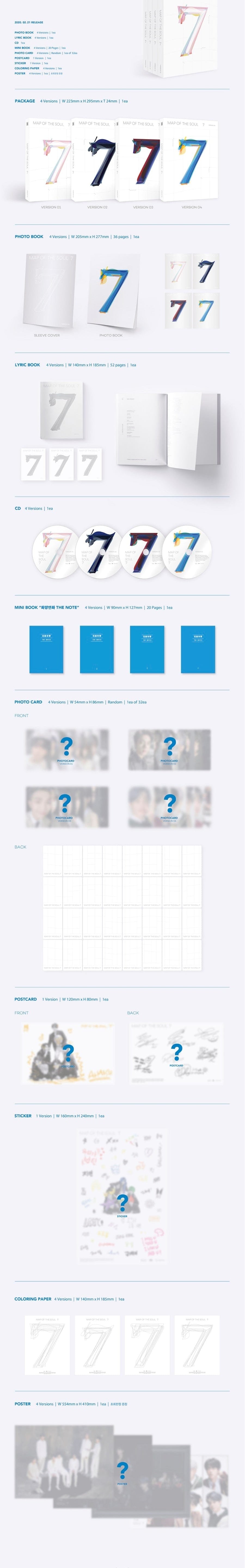 Korea Pop Store BTS - MAP OF THE SOUL : 7 Kawaii Gifts 8809440339532