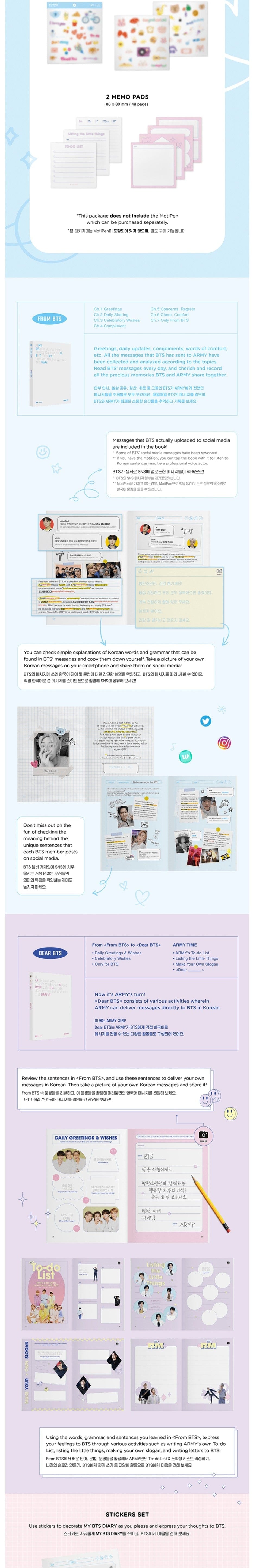Korea Pop Store [BTS] My BTS Diary Kawaii Gifts