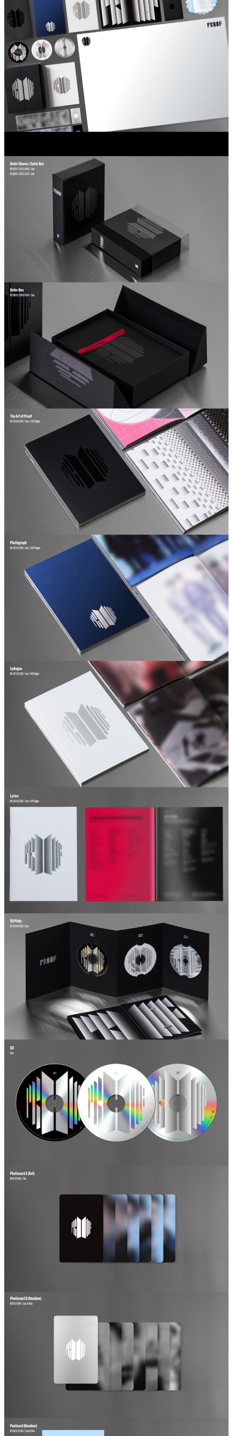 Korea Pop Store BTS - PROOF (STANDARD EDITION) Kawaii Gifts 8809848751103