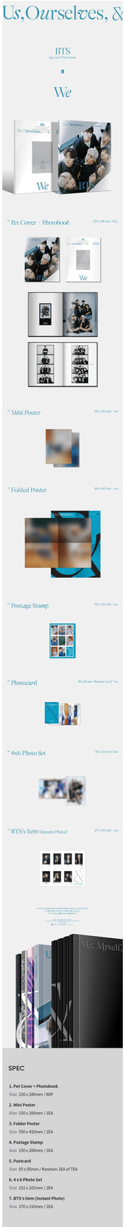 Korea Pop Store [BTS] SPECIAL 8 PHOTO-FOLIO US, OURSELVES, AND BTS 'We' Kawaii Gifts