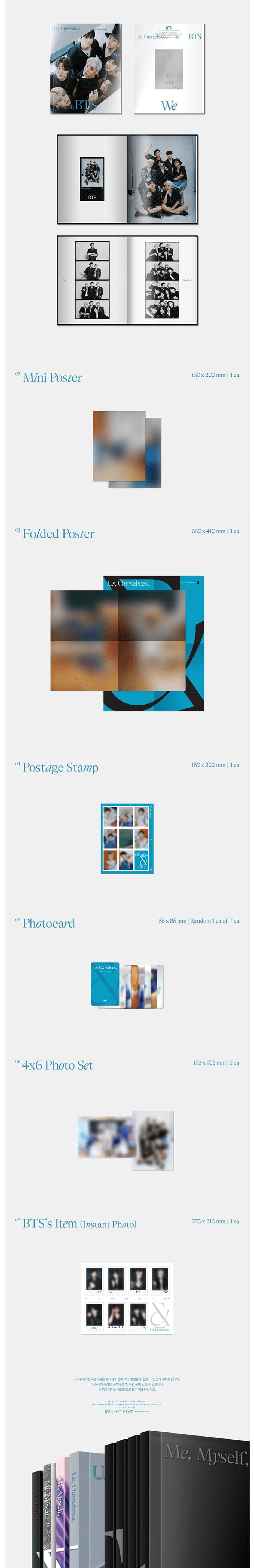 Korea Pop Store [BTS] SPECIAL 8 PHOTO-FOLIO US, OURSELVES, AND BTS 'We' Kawaii Gifts