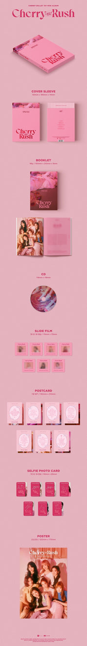 Korea Pop Store CHERRY BULLET - CHERRY RUSH (1ST MINI ALBUM) Kawaii Gifts 8804775155666
