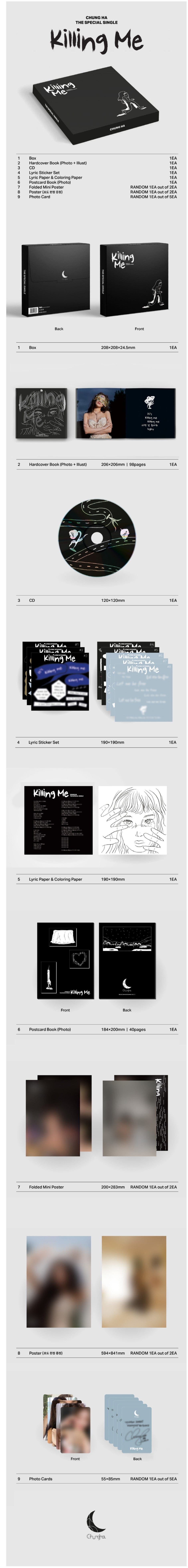 Korea Pop Store CHUNG HA - KILLING ME (SPECIAL SINGLE) Kawaii Gifts 8809704423694