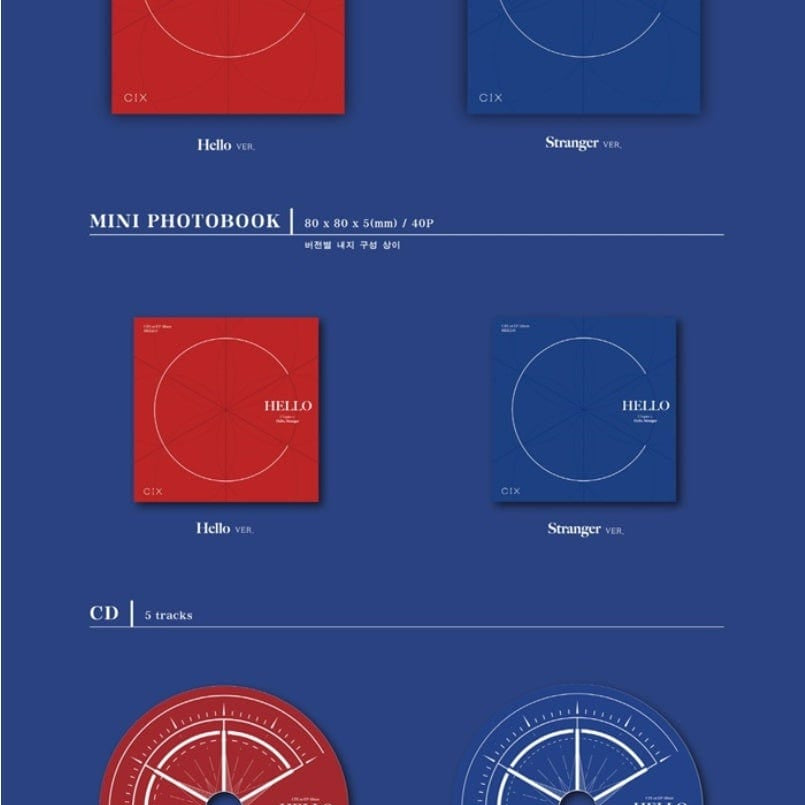 Korea Pop Store CIX - HELLO CHAPTER 1. [HELLO, STRANGER] (1ST EP) Kawaii Gifts 8809355976105