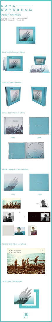 Korea Pop Store DAY6 - DAYDREAM (2ND MINI ALBUM) Kawaii Gifts 8809269505910