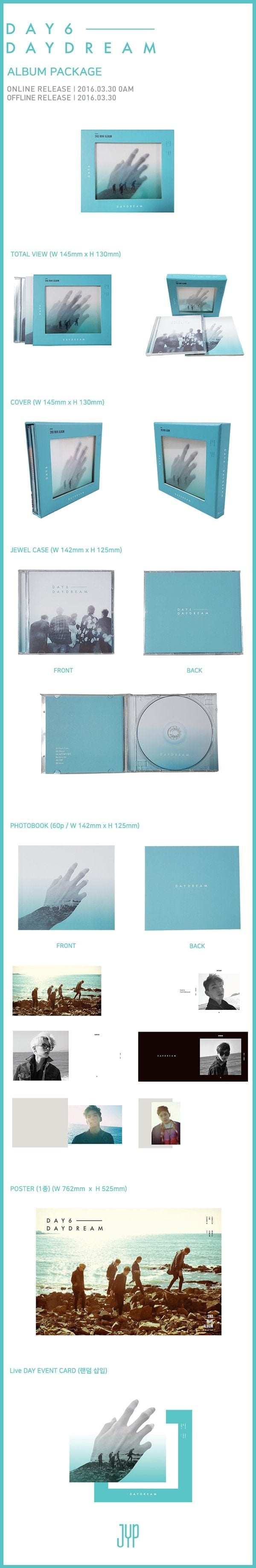 Korea Pop Store DAY6 - DAYDREAM (2ND MINI ALBUM) Kawaii Gifts 8809269505910