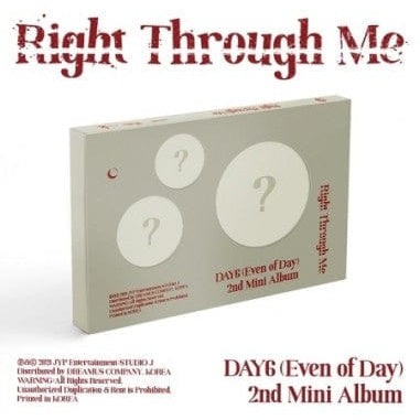 Korea Pop Store DAY6 (EVEN OF DAY) - RIGHT THROUGH ME (2ND MINI ALBUM) Kawaii Gifts 8809755509040