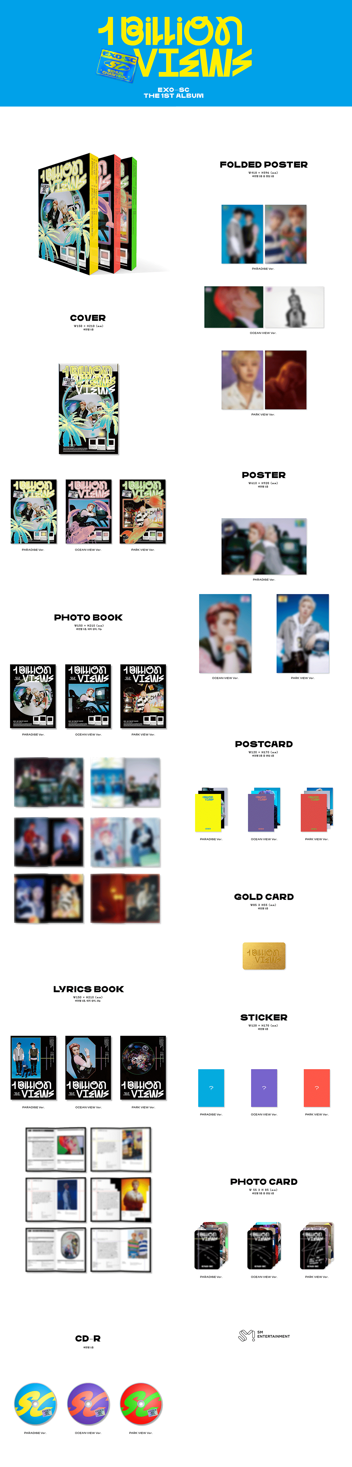 Korea Pop Store EXO-SC - VOL.1 [1 BILLION VIEWS] Kawaii Gifts 8809633189029