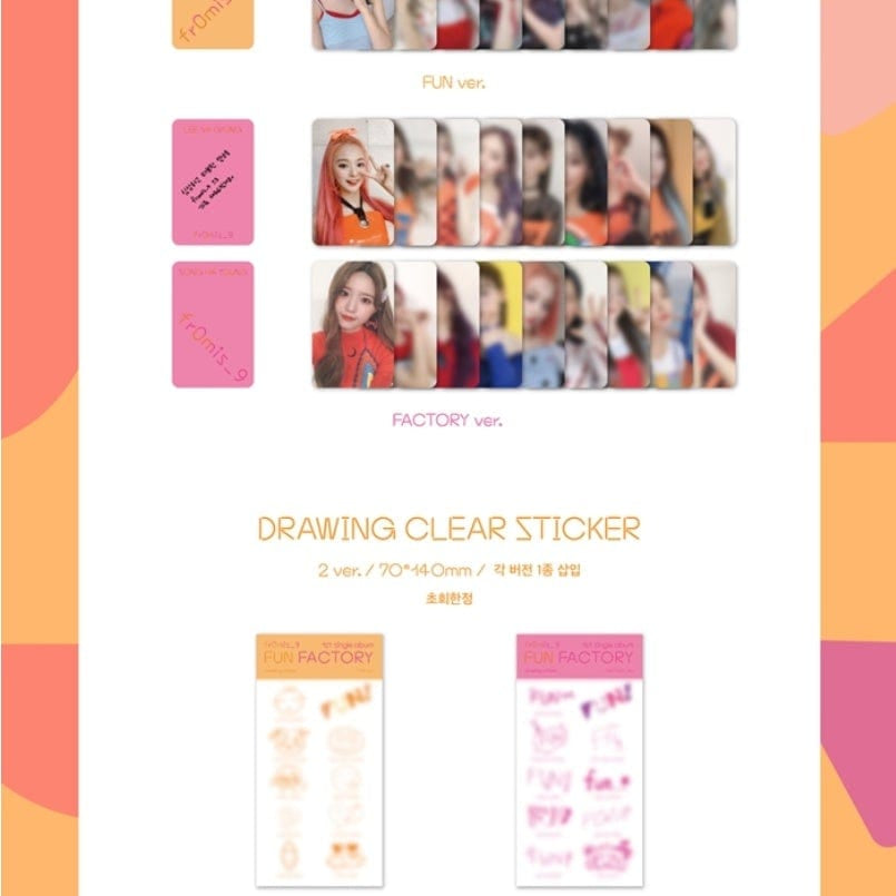 Korea Pop Store FROMIS_9 - FUN FACTORY (1ST SINGLE ALBUM) Kawaii Gifts 8809658312952