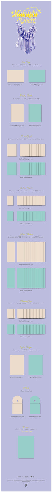 Korea Pop Store FROMIS_9 - MIDNIGHT GUEST (4TH MINI ALBUM) Kawaii Gifts 8809848750984