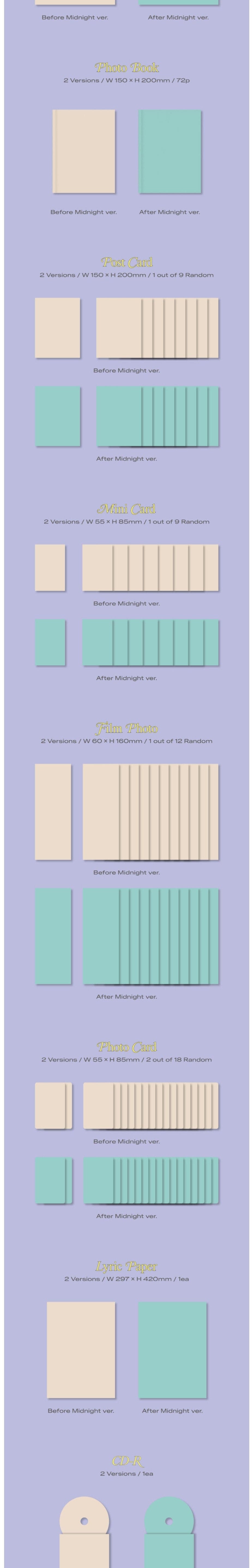 Korea Pop Store FROMIS_9 - MIDNIGHT GUEST (4TH MINI ALBUM) Kawaii Gifts 8809848750984