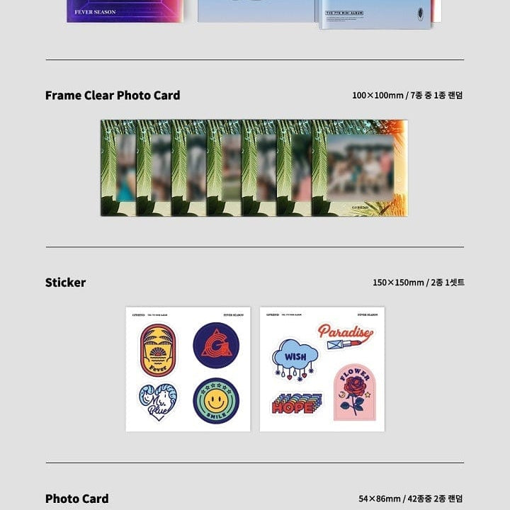 Korea Pop Store GFRIEND - FEVER SEASON (7TH MINI ALBUM) Kawaii Gifts 8804775131288