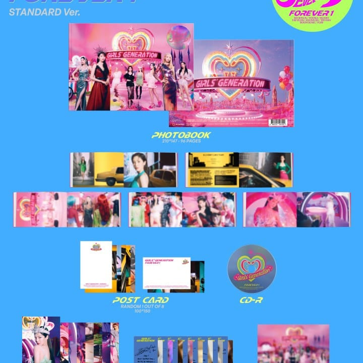 Korea Pop Store GIRLS' GENERATION - VOL.7 Forever 1 [STANDARD VER.] with Pre-Order Benefit Kawaii Gifts 8809755507220