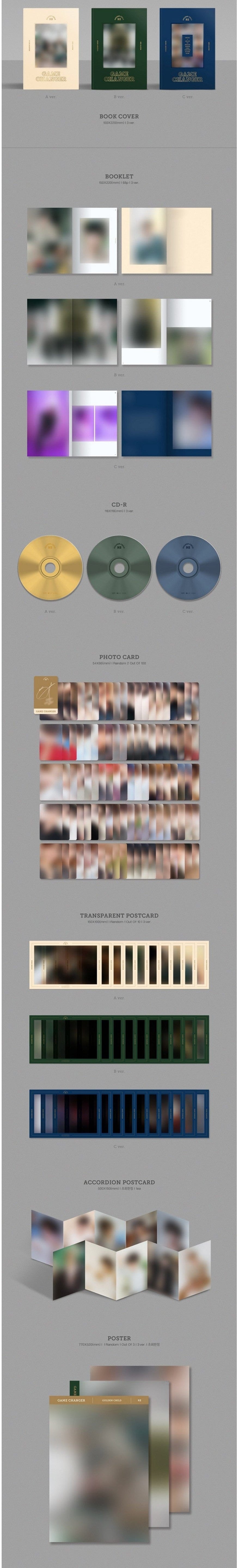 Korea Pop Store GOLDEN CHILD - VOL.2 [Game Changer] (NORMAL VER.) Kawaii Gifts