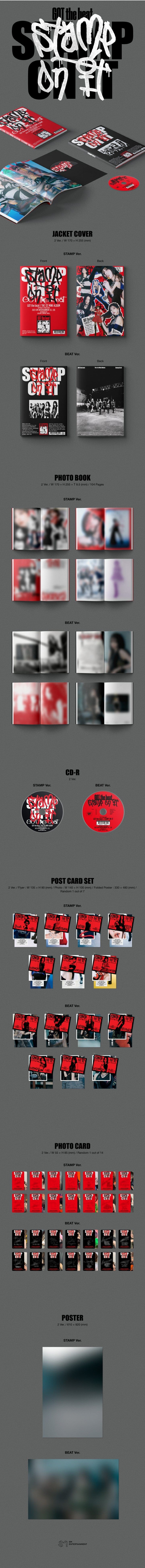 Korea Pop Store GOT THE BEAT - Stamp on It (1st Mini Album) Kawaii Gifts