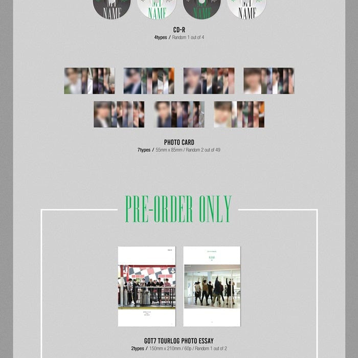 Korea Pop Store GOT7 - CALL MY NAME (MINI ALBUM) Kawaii Gifts 8809440339266