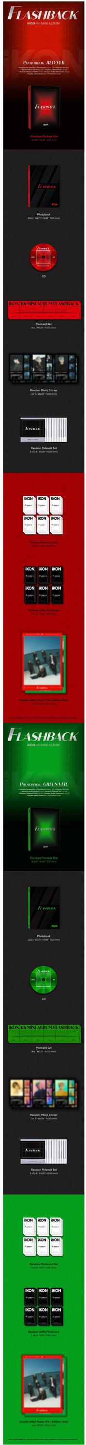 Korea Pop Store IKON - Flashback (4TH MINI ALBUM) PHOTOBOOK VER. Kawaii Gifts 8809848755019