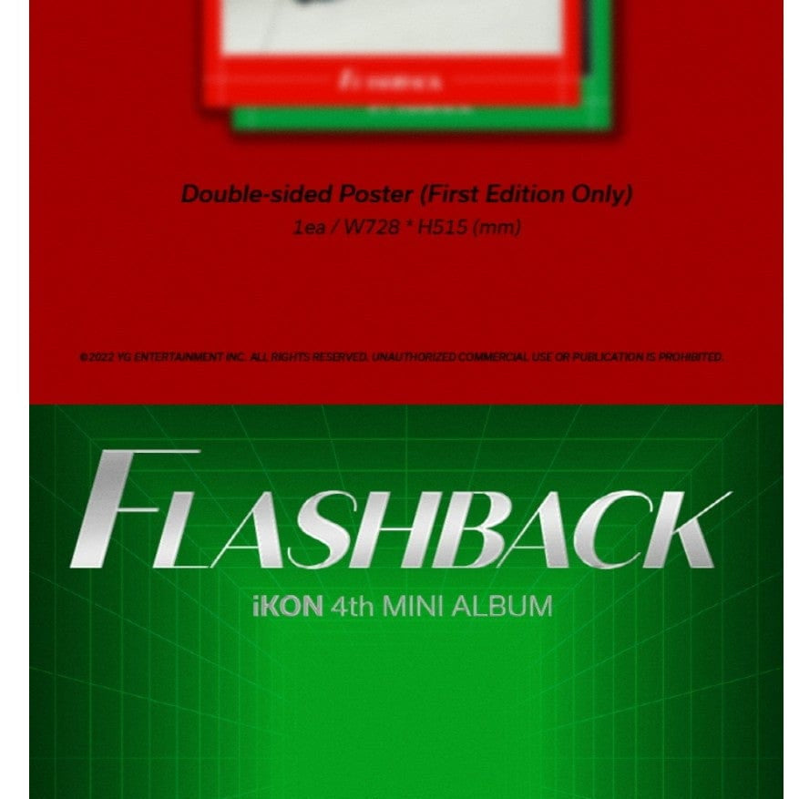 Korea Pop Store IKON - Flashback (4TH MINI ALBUM) PHOTOBOOK VER. Kawaii Gifts 8809848755019