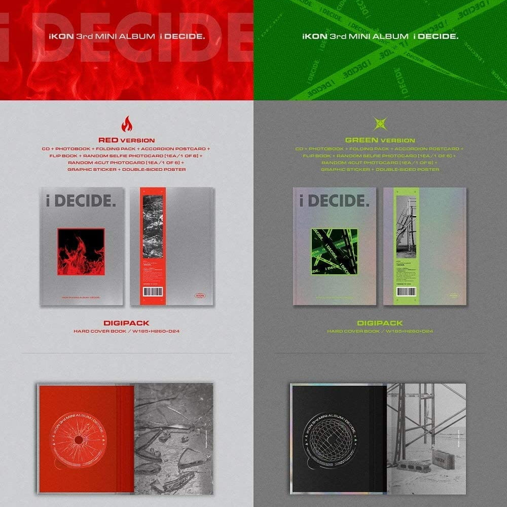 Korea Pop Store IKON - I DECIDE (3RD MINI ALBUM) Kawaii Gifts 8809634380210