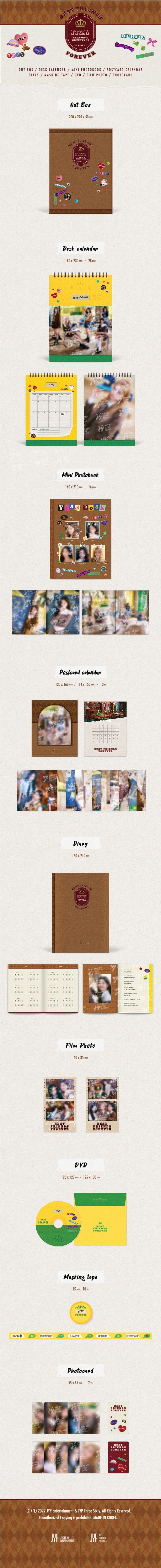 Korea Pop Store Itzy 2023 Season's Greeting [Best Friends Forever] Kawaii Gifts