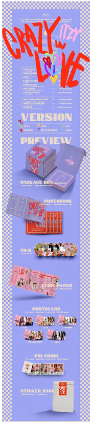 Korea Pop Store ITZY- The 1st Album Crazy In Love Kawaii Gifts 8809755509026