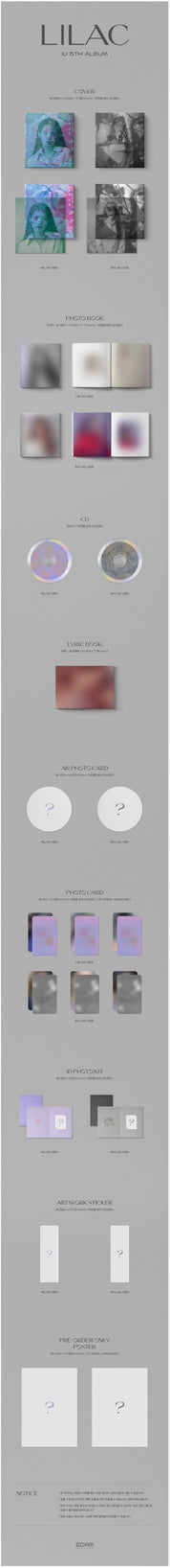 Korea Pop Store IU - VOL.5 [LILAC] Kawaii Gifts 8804775158773