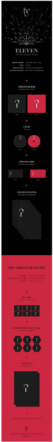 Korea Pop Store IVE - ELEVEN (1ST SINGLE ALBUM) Kawaii Gifts 8804775250255