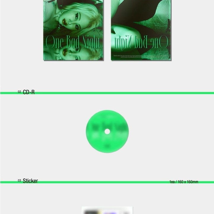 Korea Pop Store Jamie - One Bad Night (1st EP) With Pre-order Poster Kawaii Gifts