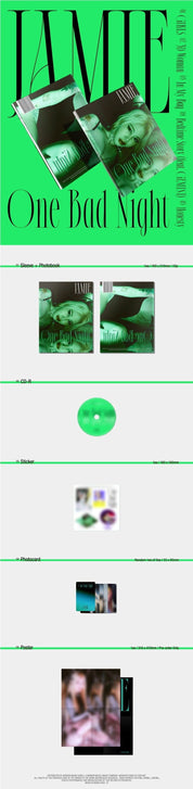 Korea Pop Store Jamie - One Bad Night (1st EP) With Pre-order Poster Kawaii Gifts