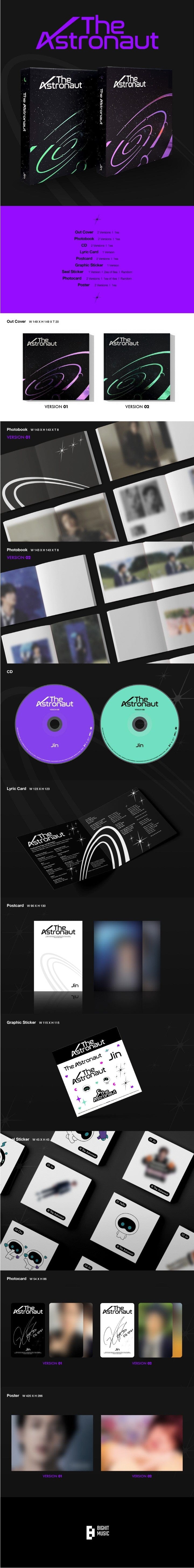 Korea Pop Store JIN (BTS) - The Astronaut Kawaii Gifts