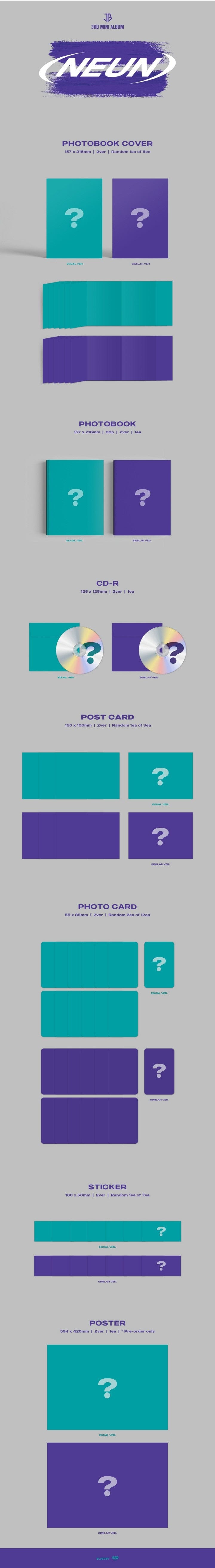 Korea Pop Store JUST B - [= (Neun)] (3RD MINI ALBUM) Kawaii Gifts