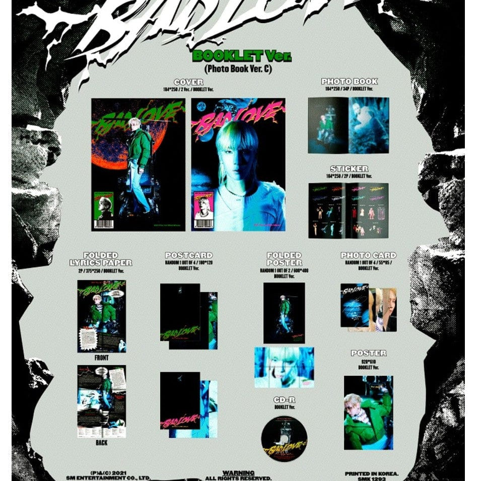 Korea Pop Store KEY - BAD LOVE (1ST MINI ALBUM) BOOKLET VER. Kawaii Gifts 8809755509323