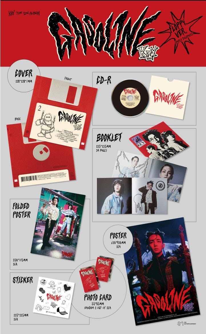 Korea Pop Store KEY - Vol. 2 [Gasoline] Floppy Ver. Kawaii Gifts