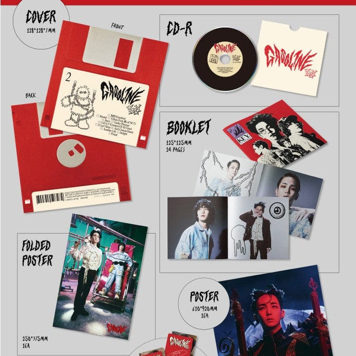 Korea Pop Store KEY - Vol. 2 [Gasoline] Floppy Ver. Kawaii Gifts