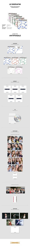 Korea Pop Store LE SSERAFIM - Antifraglie (2ND MINI ALBUM) COMPACT VER. Kawaii Gifts