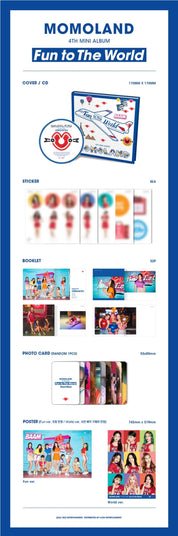 Korea Pop Store MOMOLAND - FUN TO THE WORLD (4TH MINI ALBUM) Kawaii Gifts 8804775093678