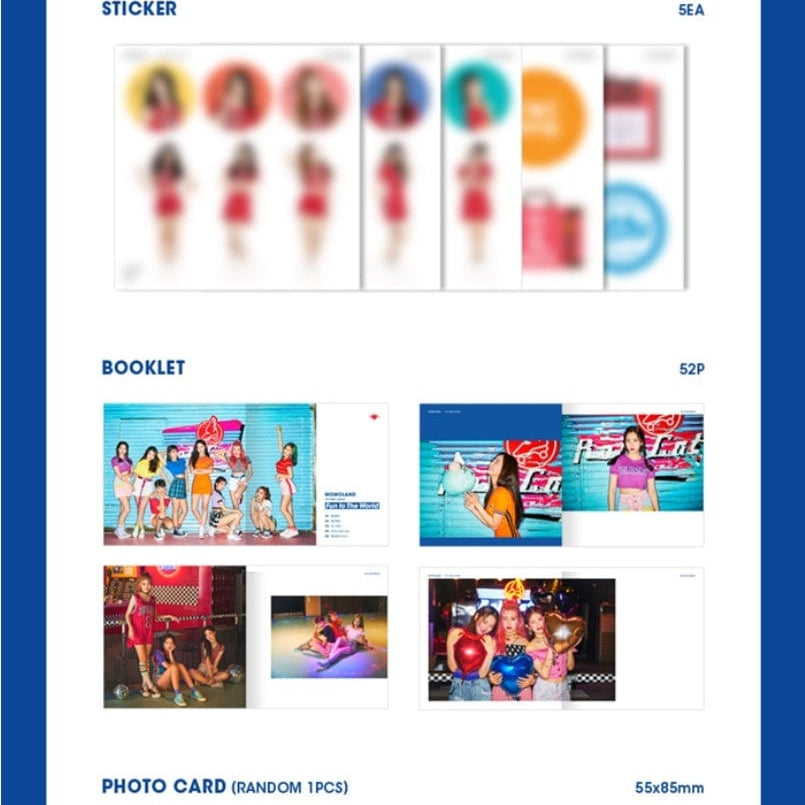 Korea Pop Store MOMOLAND - FUN TO THE WORLD (4TH MINI ALBUM) Kawaii Gifts 8804775093678